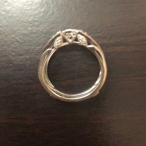 Wrap ring with diamonds